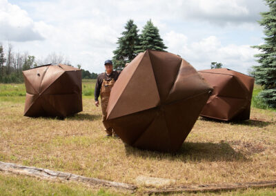 Origami Inspired Inflated Steel Boxes