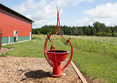 Large Wrapped Red - 90" Height