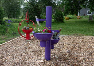 Purple Pedestal - 64" Height